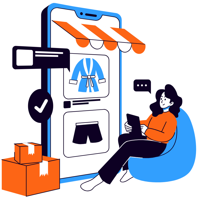 Boutique E-commerce service icon